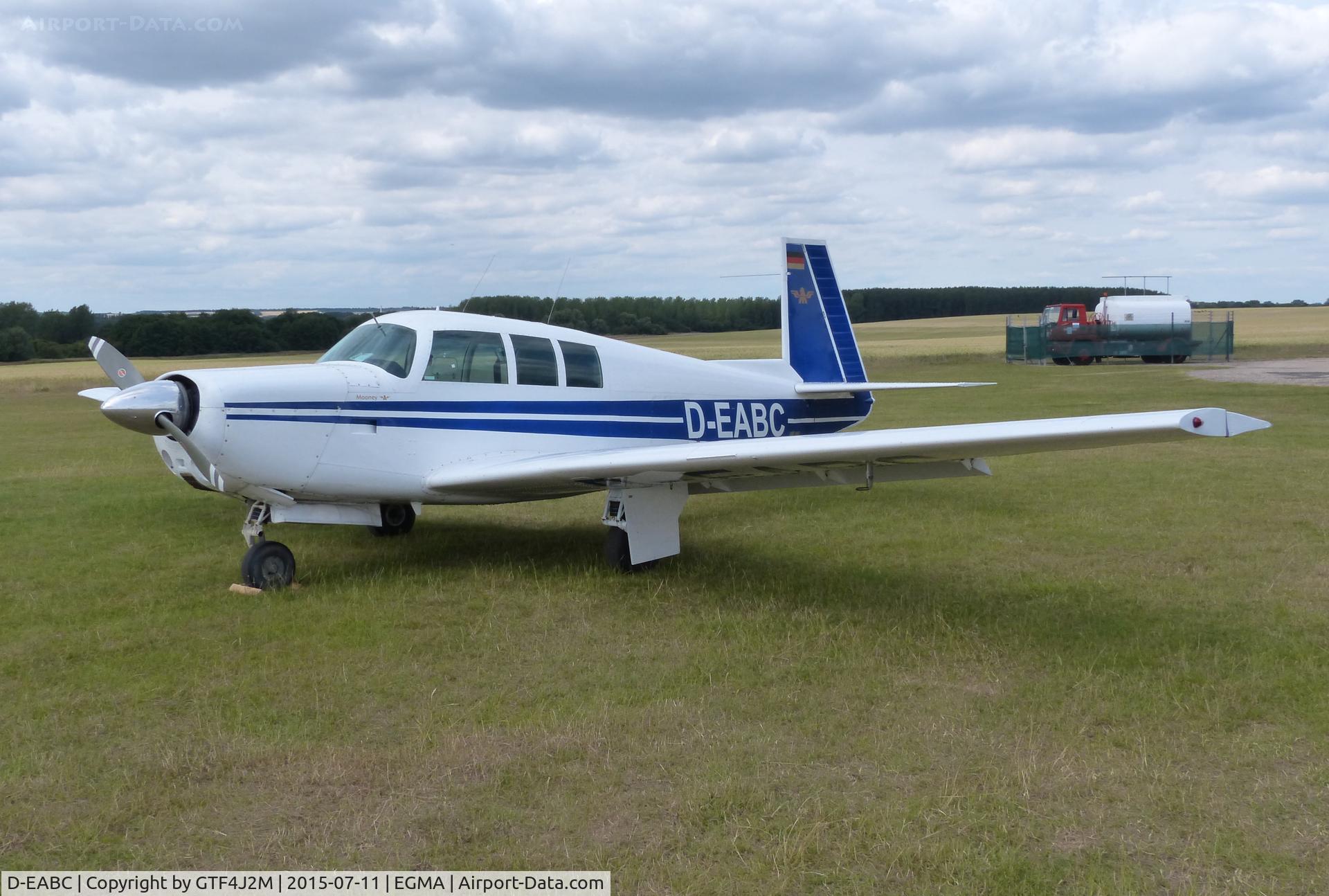 D-EABC, 1969 Mooney M20F Executive C/N 690058, D-EABC at Fowlmere 11.7.15