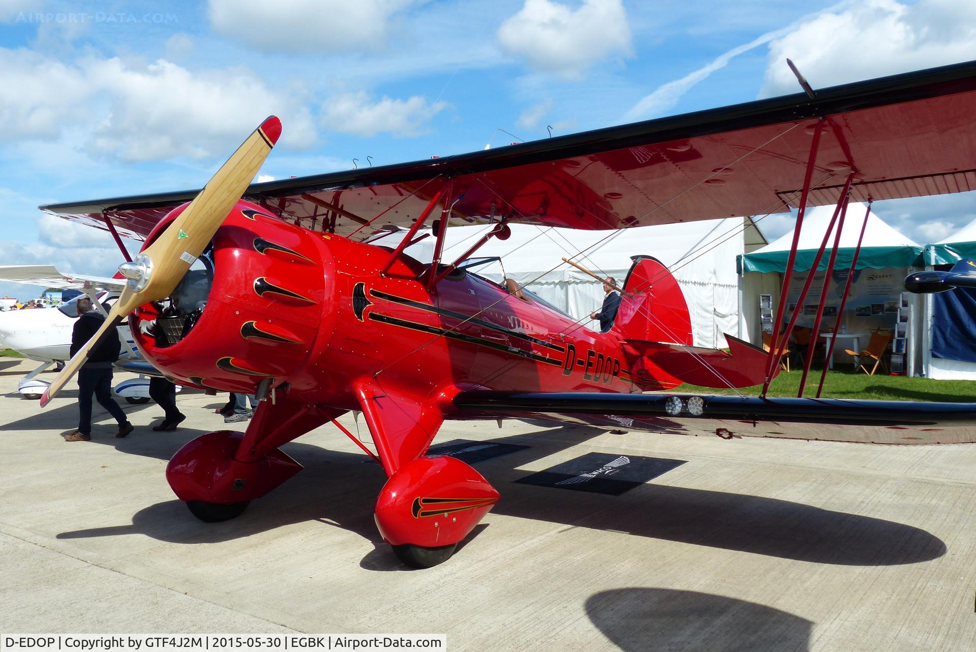 D-EDOP, Waco YMF-F5C C/N F5C-8-137, D-EDOP at Aero Expo 2015  Sywell 30.5.15