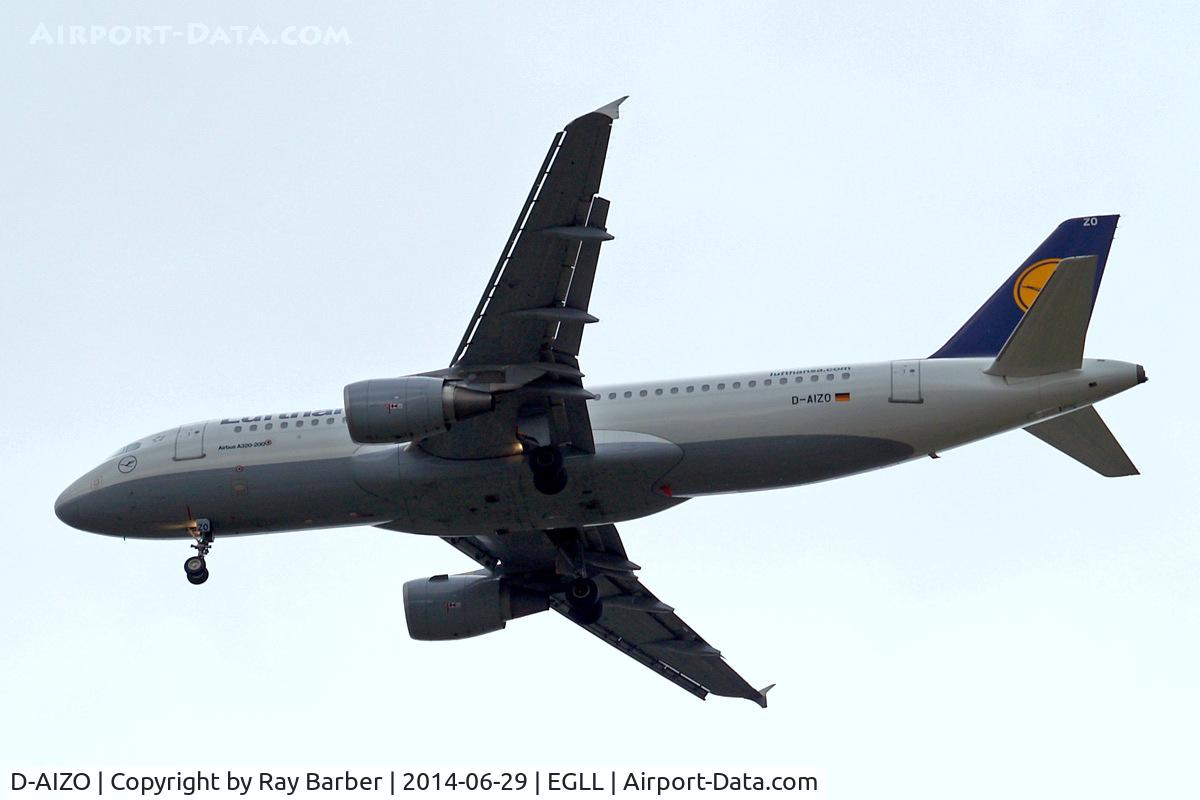 D-AIZO, 2012 Airbus A320-214 C/N 5441, Airbus A320-214 [5441] (Lufthansa) Home~G 29/06/2014. On approach 27R.