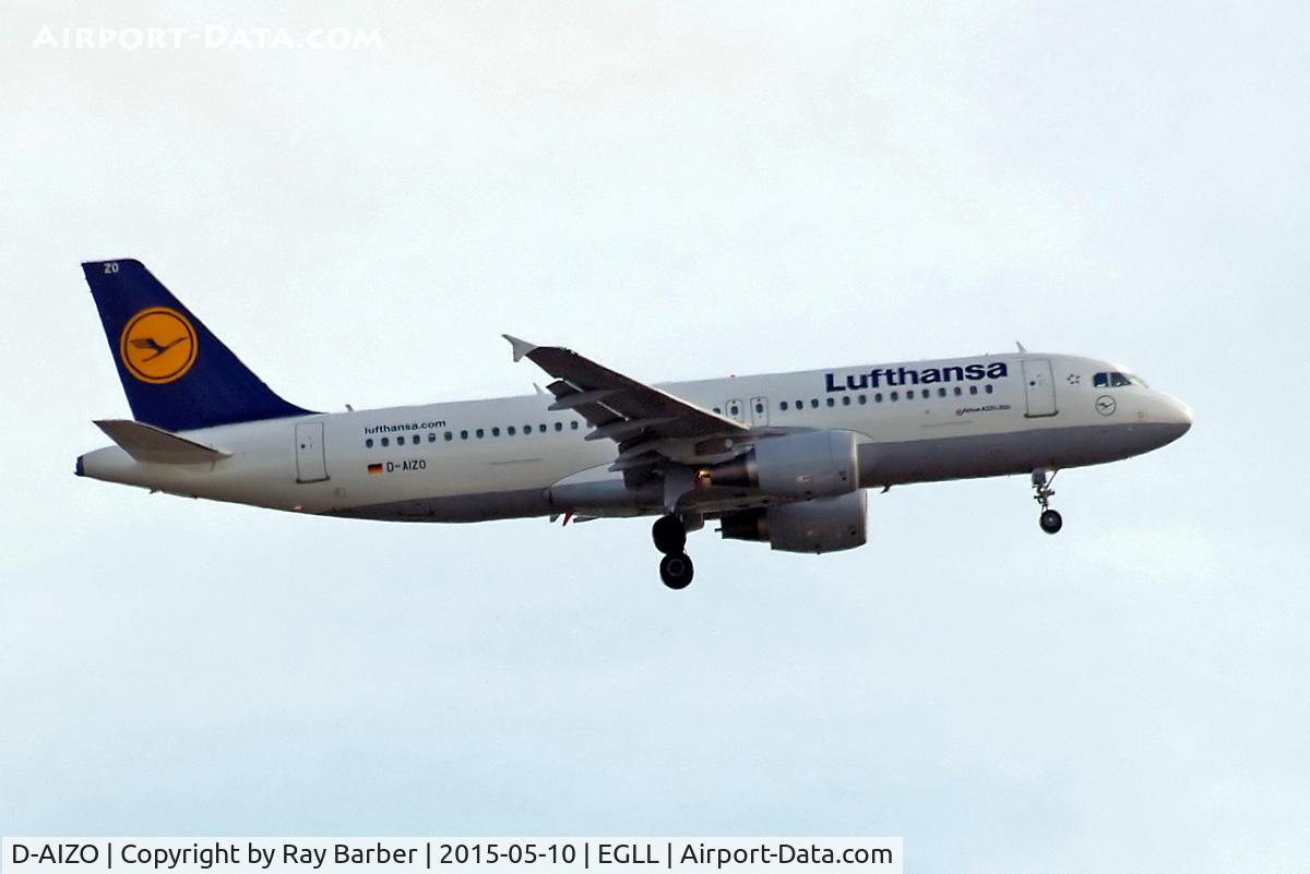 D-AIZO, 2012 Airbus A320-214 C/N 5441, Airbus A320-214 [5441] (Lufthansa) Home~G 10/05/2015. On approach 27L.