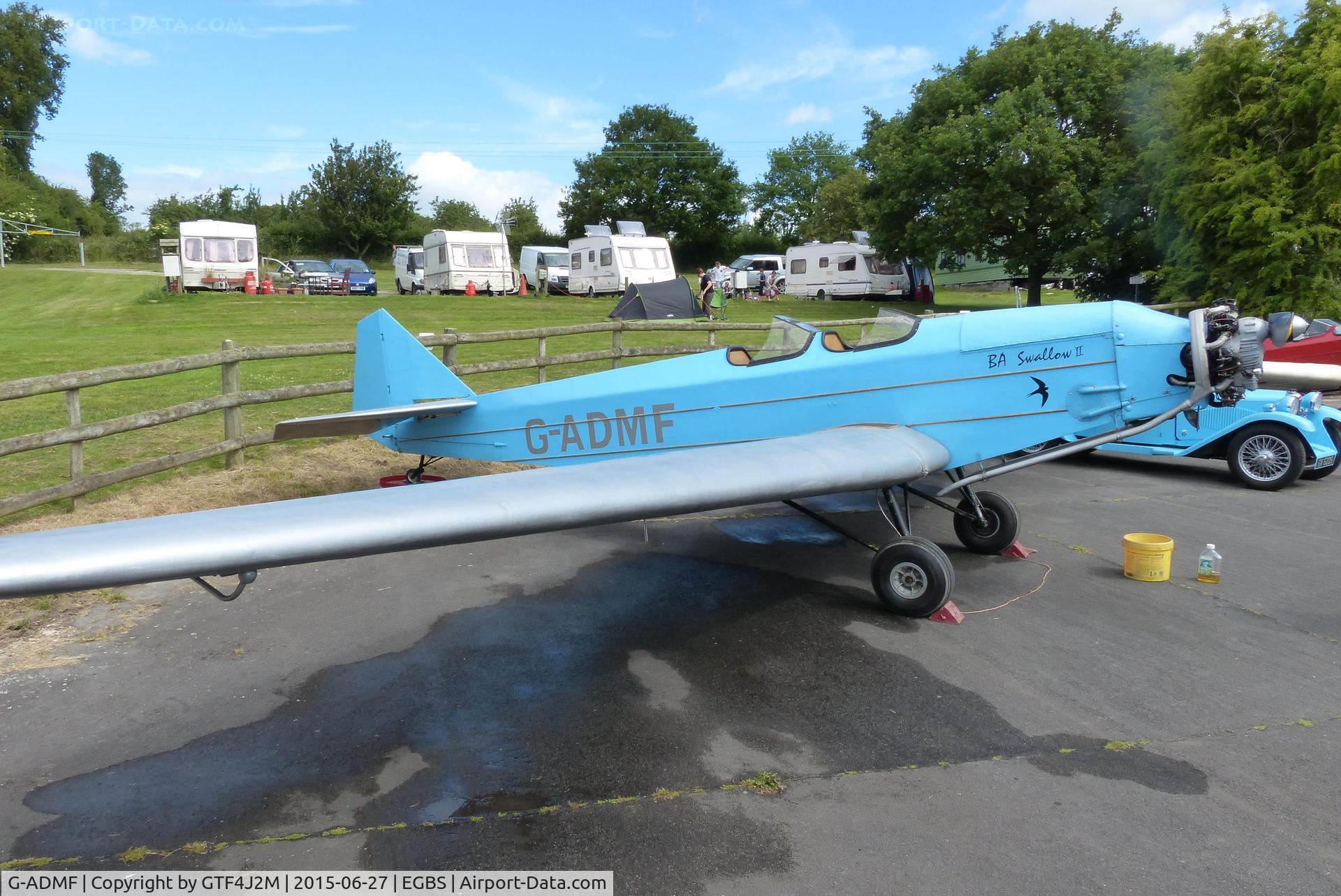 G-ADMF, 1935 British Aircraft Manufacturing Company Ltd BA SWALLOW L25C MK.2 C/N 406, G-ADMF at Shobdon 27.6.15