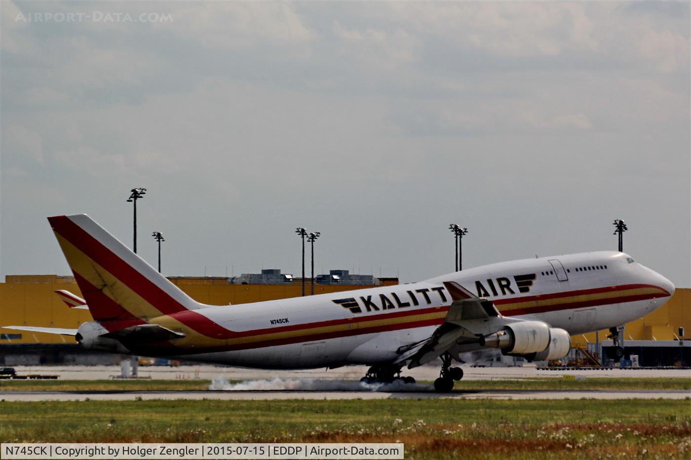 N745CK, 1998 Boeing 747-446BCF C/N 26361, A steamy touch down at the end of a long journey from DEL...