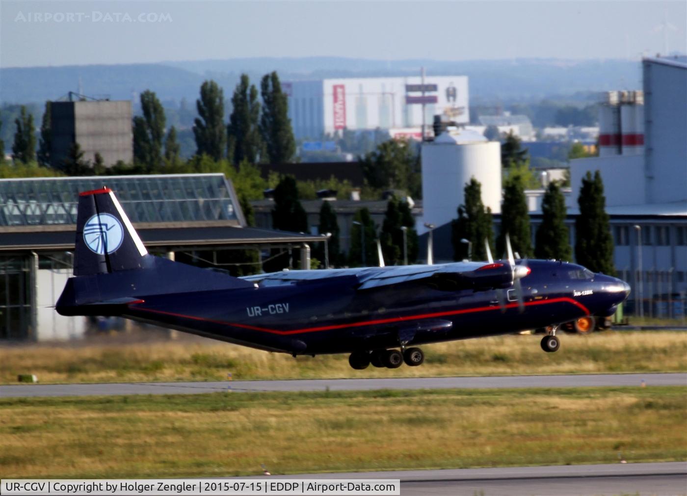 UR-CGV, 1966 Antonov An-12BP C/N 6344610, A blue devil at take-off on rwy 26L.....