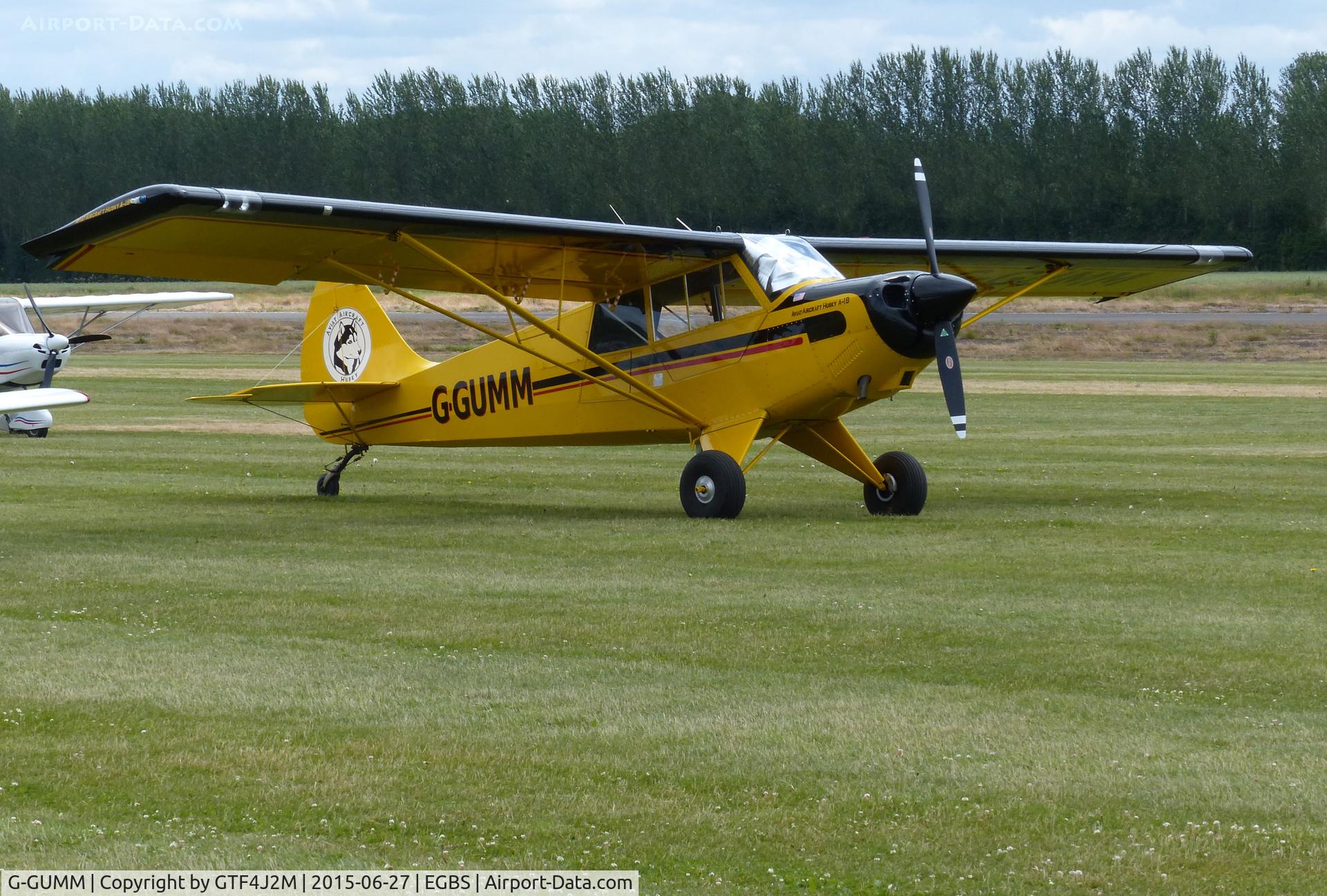 G-GUMM, 2007 Aviat A-1B Husky C/N 2436, G-GUMM at Shobdon 27.6.15
