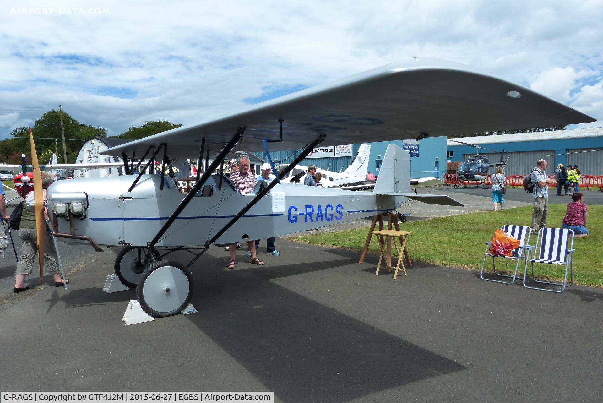 G-RAGS, 1994 Pietenpol Air Camper C/N PFA 047-11551, G-RAGS at Shobdon 27.6.15