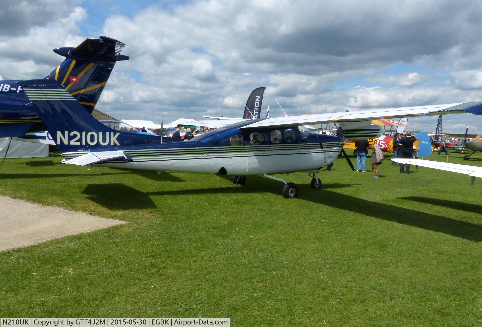 N210UK, 1978 Cessna P210N Pressurised Centurion C/N P210-00130, N210UK at Aero Expo Sywell 30.5.15