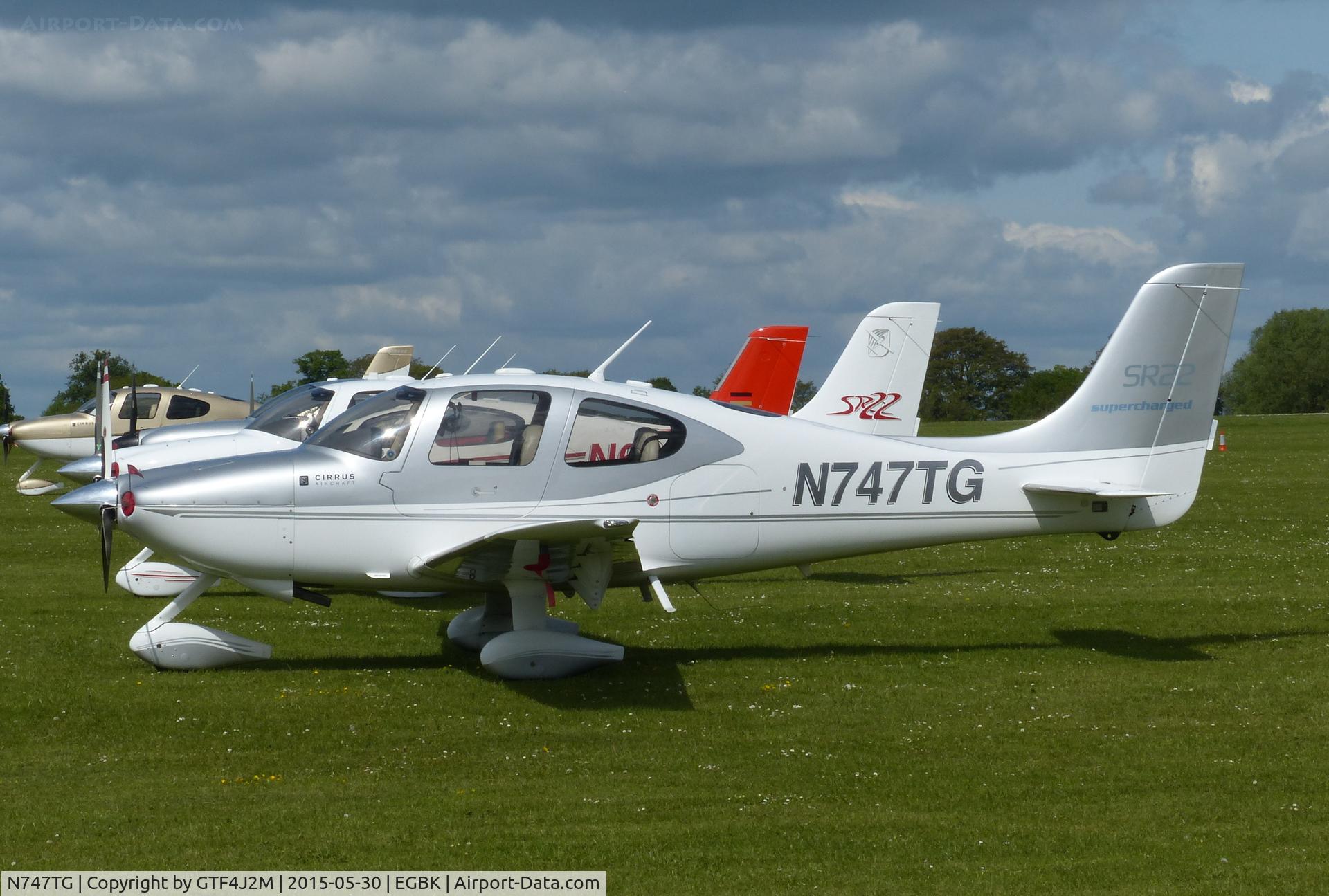 N747TG, 2003 Cirrus SR22 C/N 0718, N747TG at Sywell 30.5.15