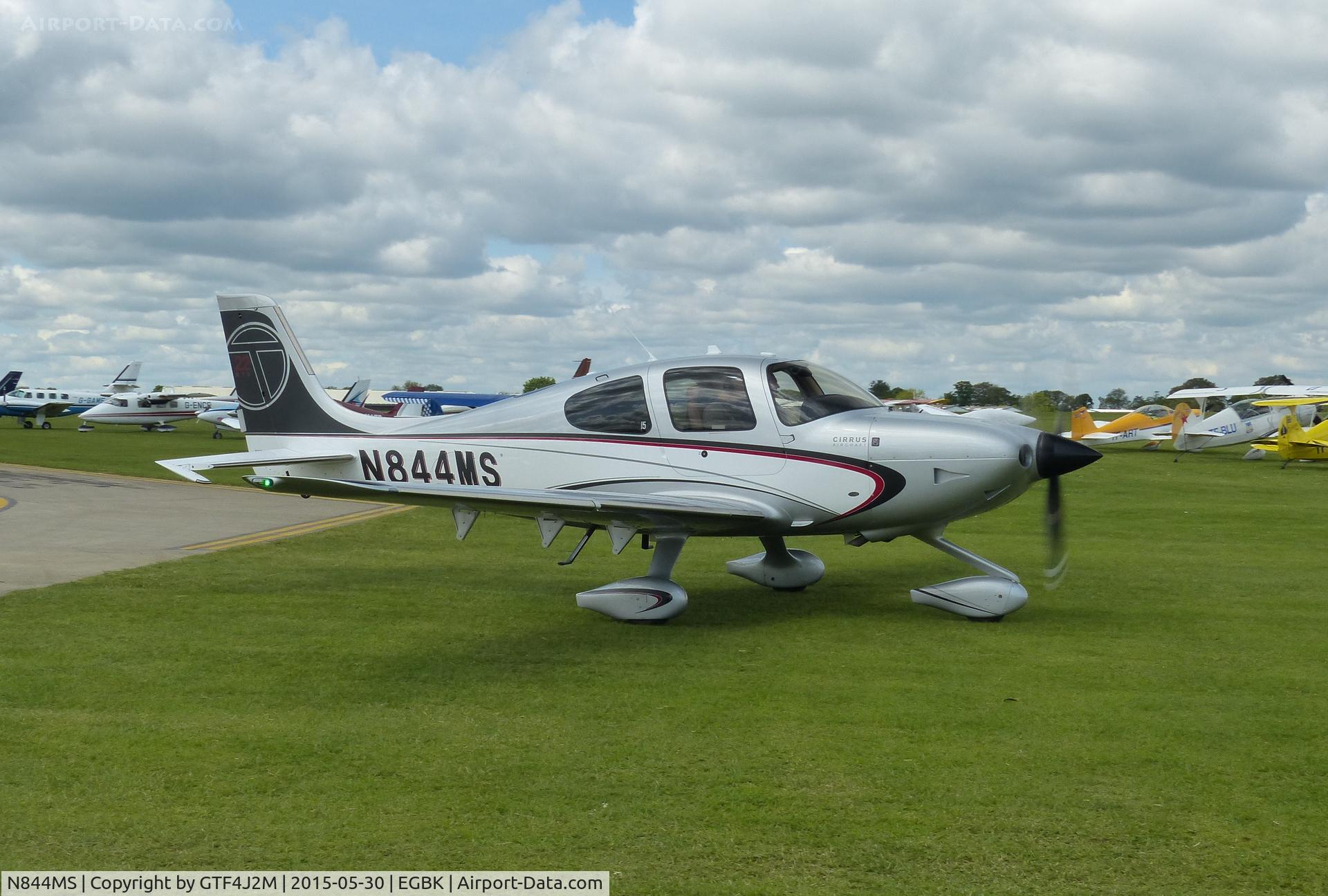 N844MS, 2013 Cirrus SR22T C/N 0630, N844MS at Sywell 30.5.15