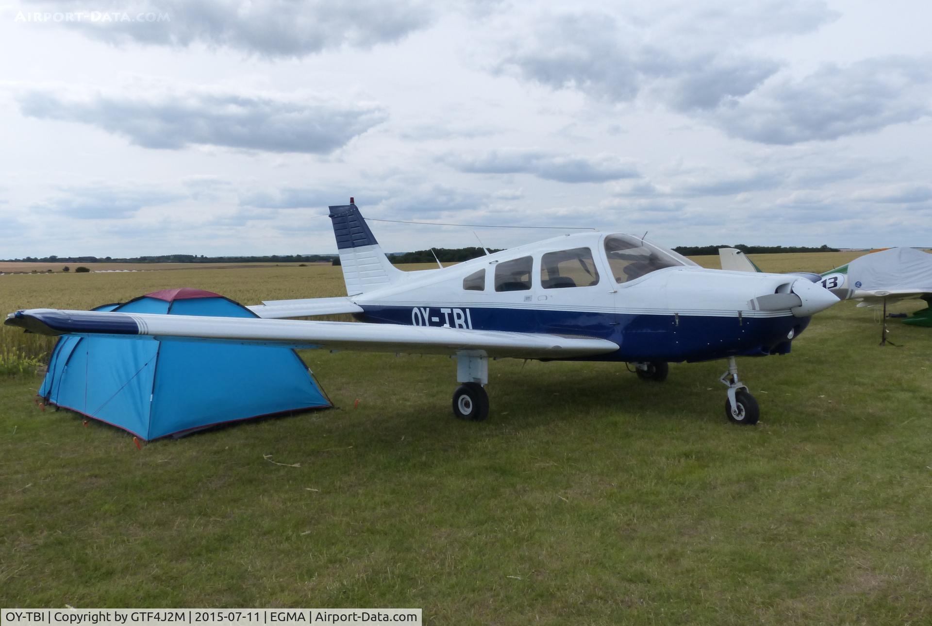 OY-TBI, 1979 Piper PA-28-161 Warrior II C/N 28-8016014, OY-TBI at Fowlmere 11.7.15