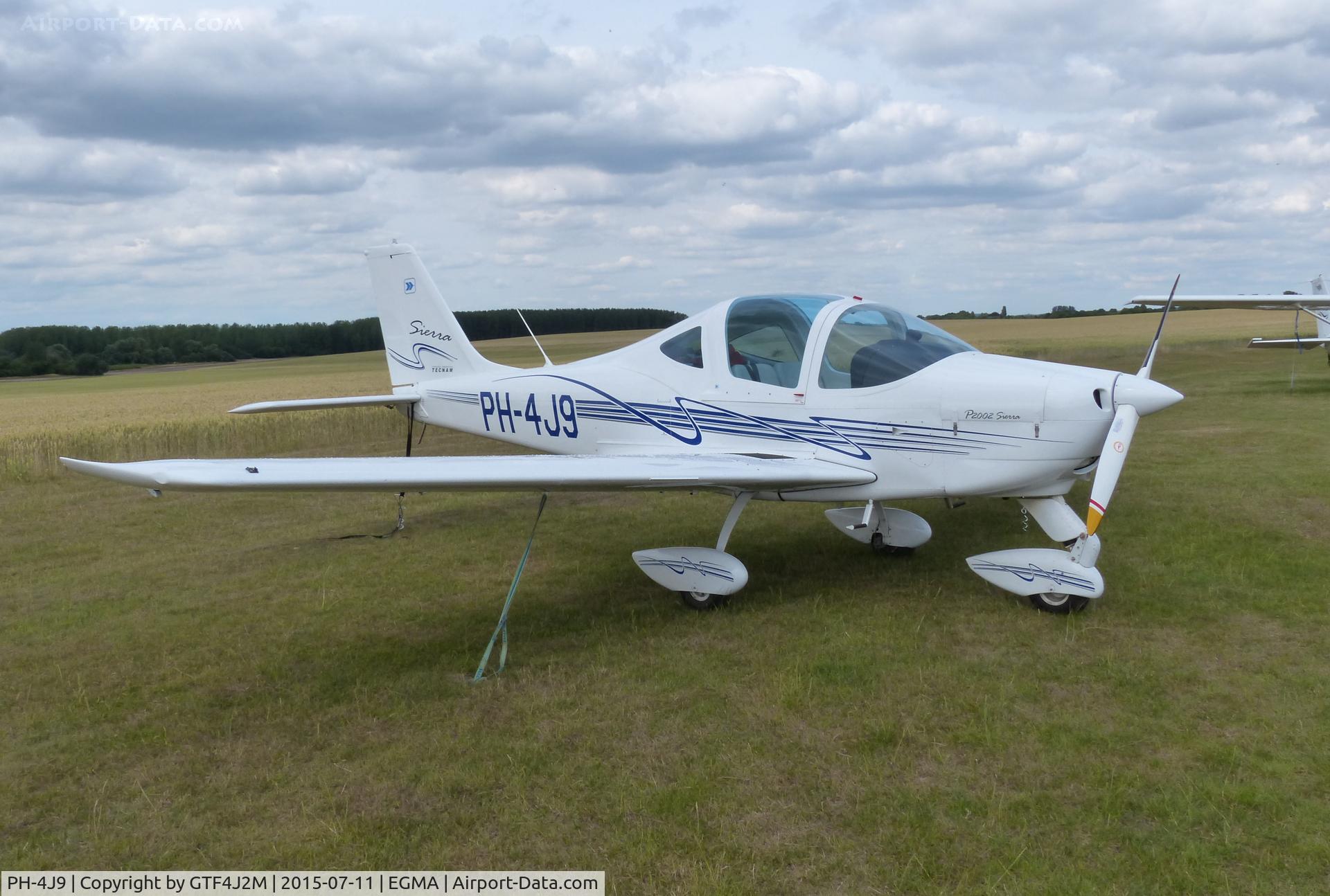PH-4J9, 2011 Tecnam P-2002 Sierra C/N 484, PH-4J9 at Fowlmere 11.7.15