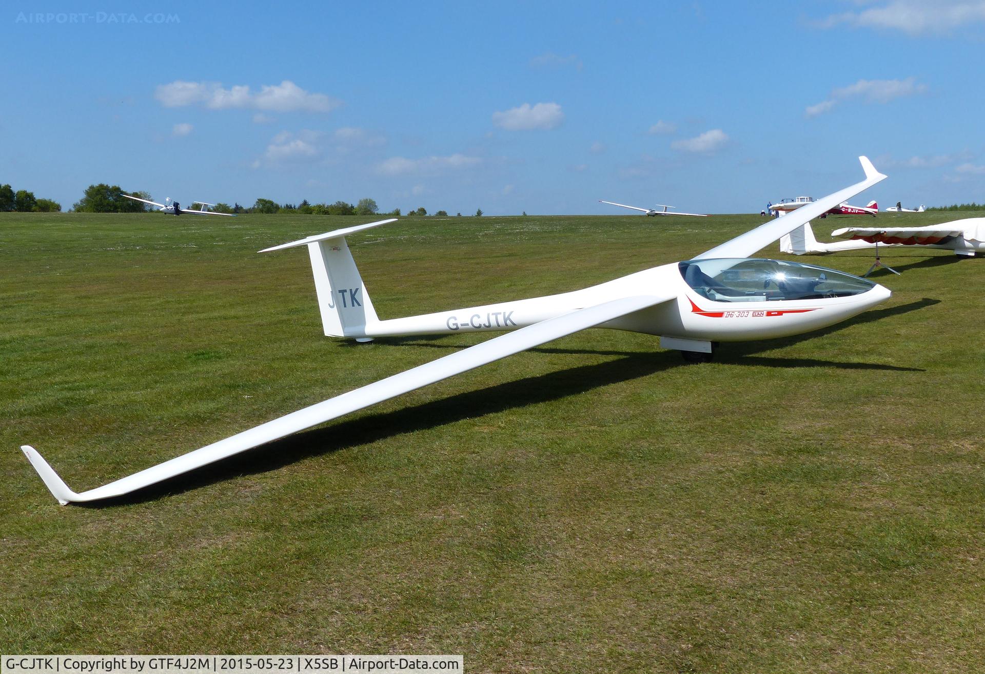 G-CJTK, 2000 AMS-Flight DG-303 Elan Acro C/N 3E487A28, G-CJTK 'JTK' at Sutton Bank 23.5.15