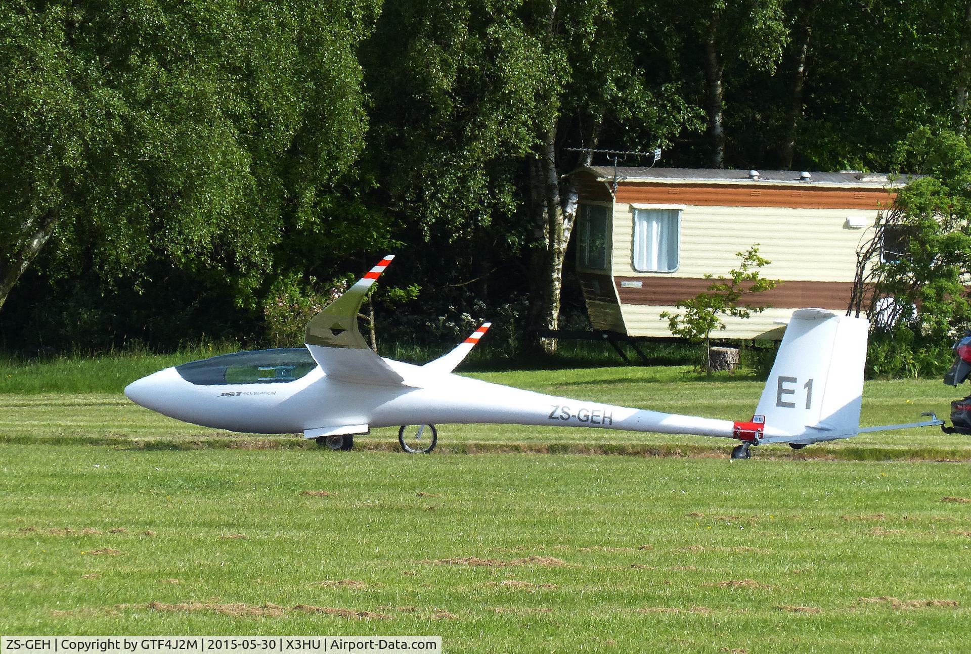 ZS-GEH, Jonker Sailplanes JS-1C C/N 1C-044, ZS-GEH 'E1' at Husbands Bosworth 30.5.15