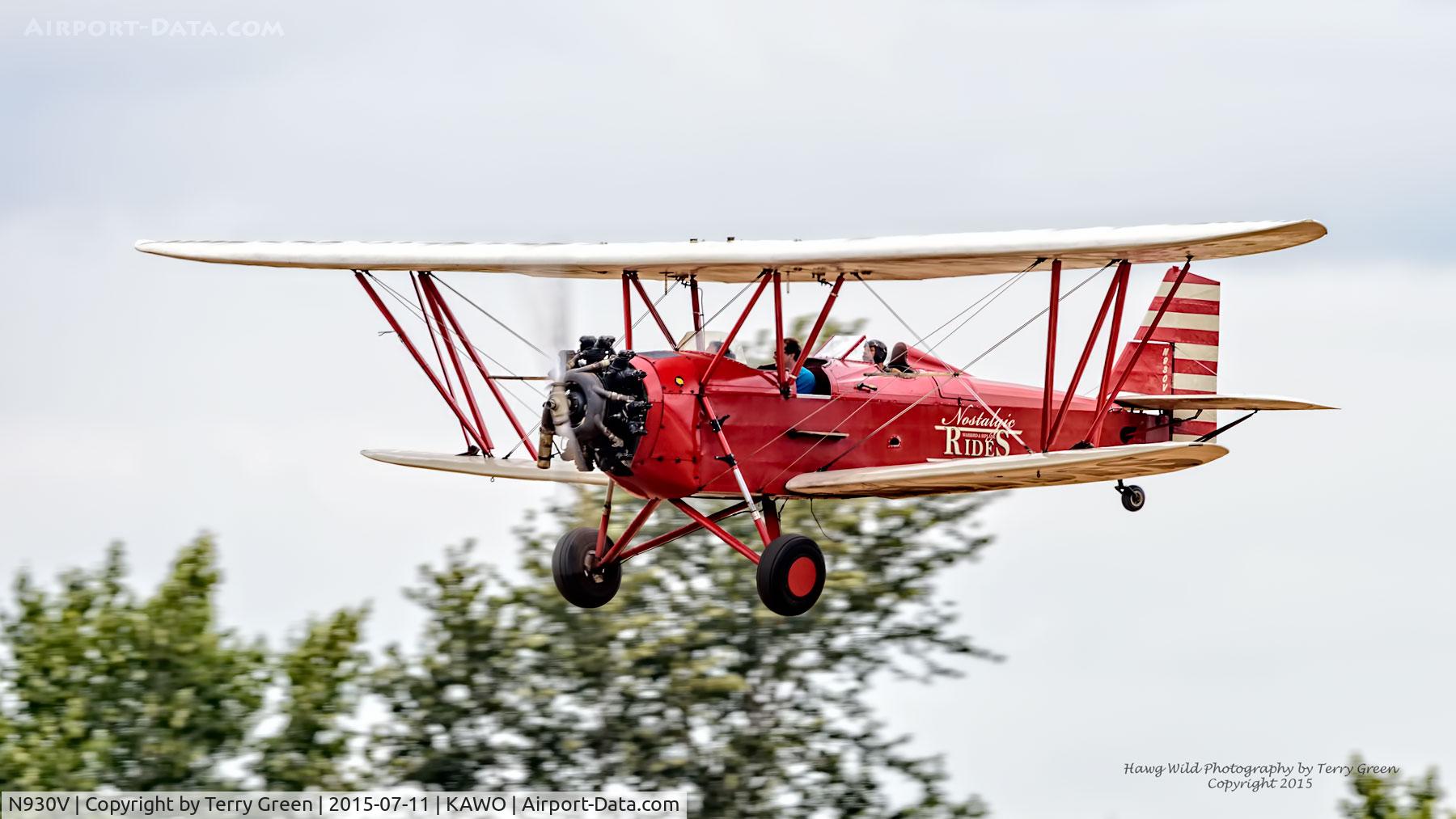 N930V, 1930 New Standard D-25 C/N 152, Common sight in the Pacific Northwest during airshow season....Nostalgic Warbird & Biplane Rides N930V 1930 New Standard D-25 C/N 152 flying during the 2015 Arlington Fly-In?