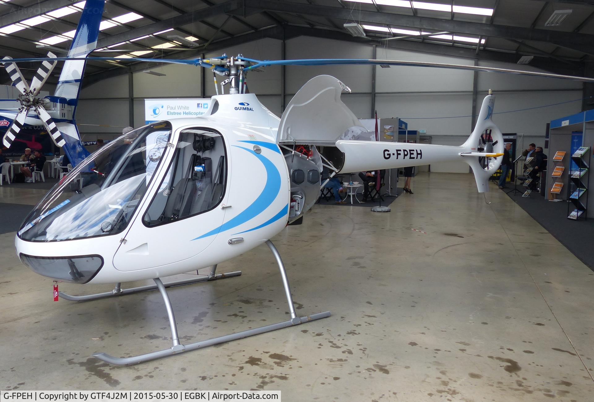 G-FPEH, 2015 Guimbal Cabri G2 C/N 1093, G-FPEH at Heli Expo Sywell 30.5.15