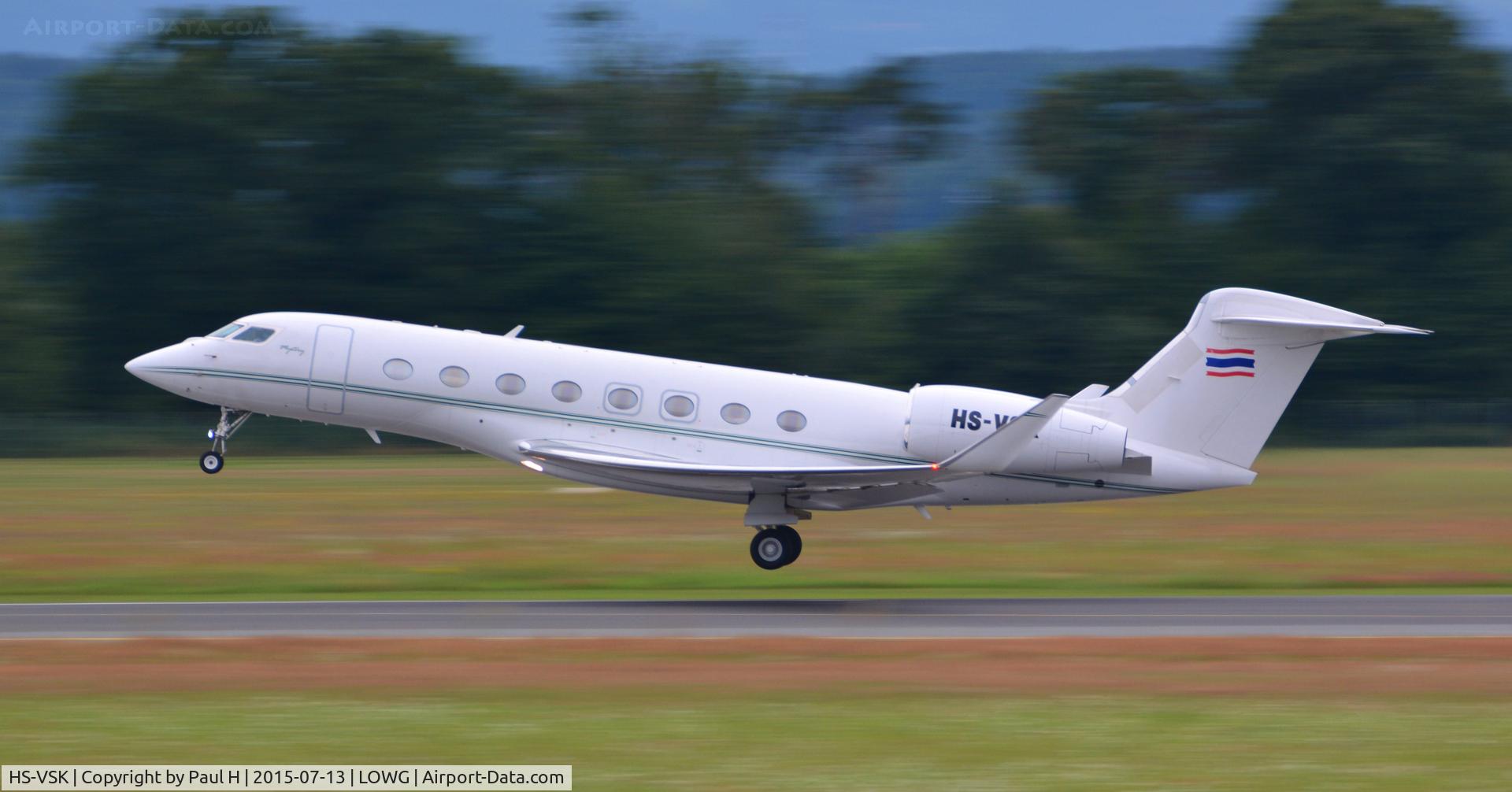 HS-VSK, 2013 Gulfstream Aerospace G650 (G-VI) C/N 6023, At LOWG