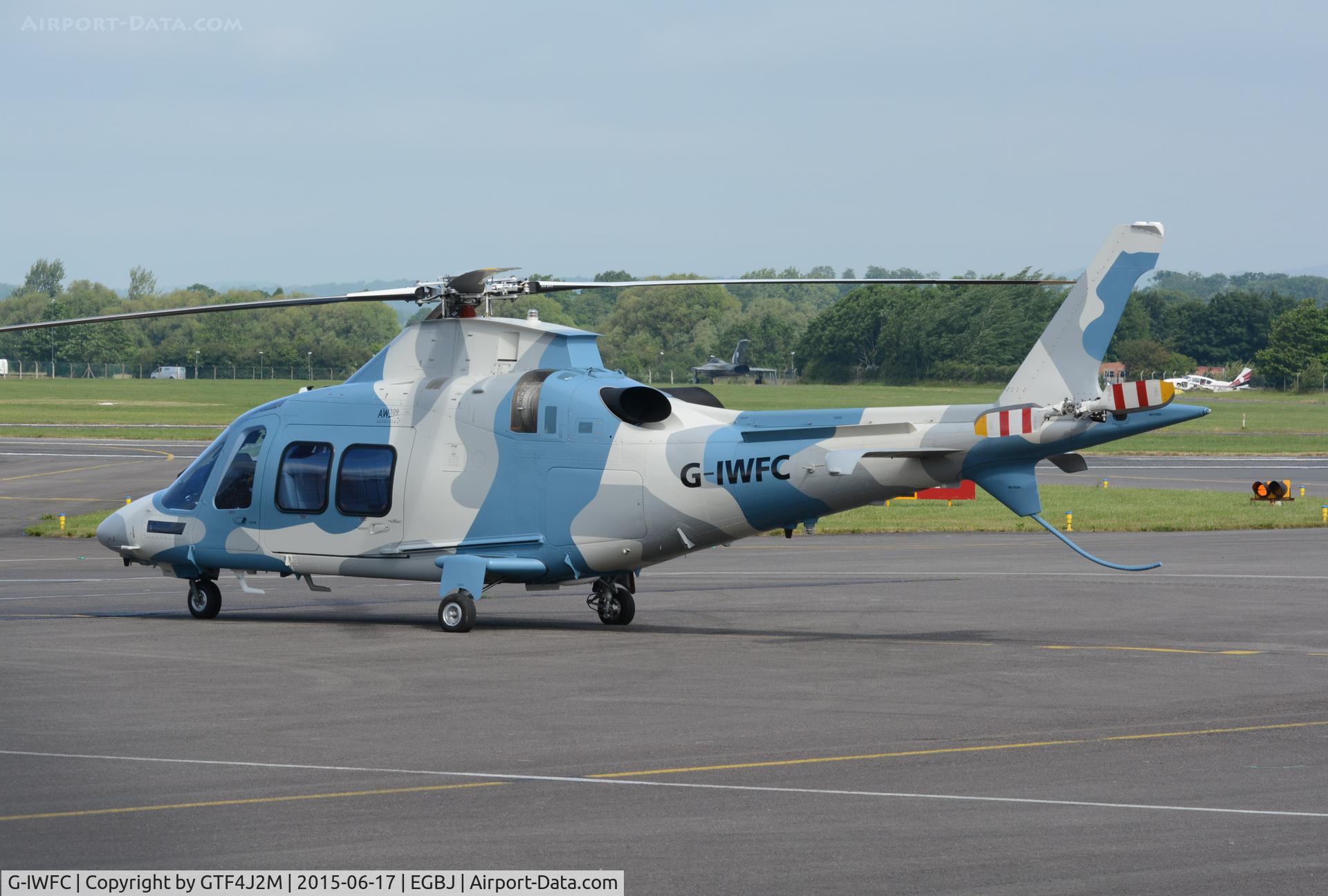 G-IWFC, 2015 AgustaWestland AW-109SP GrandNew C/N 22331, G-IWFC at Staverton 17.6.15