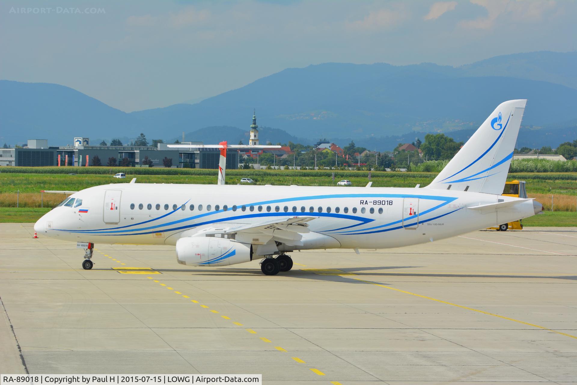 RA-89018, 2013 Sukhoi SuperJet 100-95B C/N 95033, Sukhoi Superjet SJ-100 at LOWG