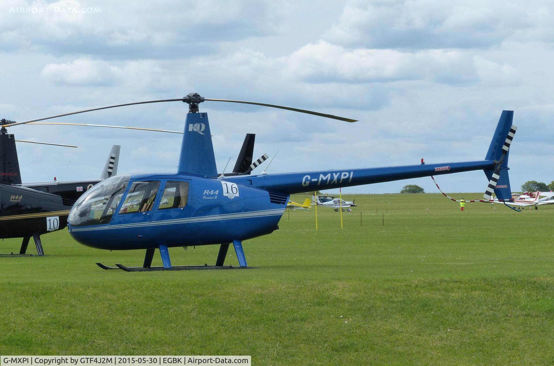 G-MXPI, 2009 Robinson R44 Raven II C/N 12827, G-MXPI at Sywell 30.5.15