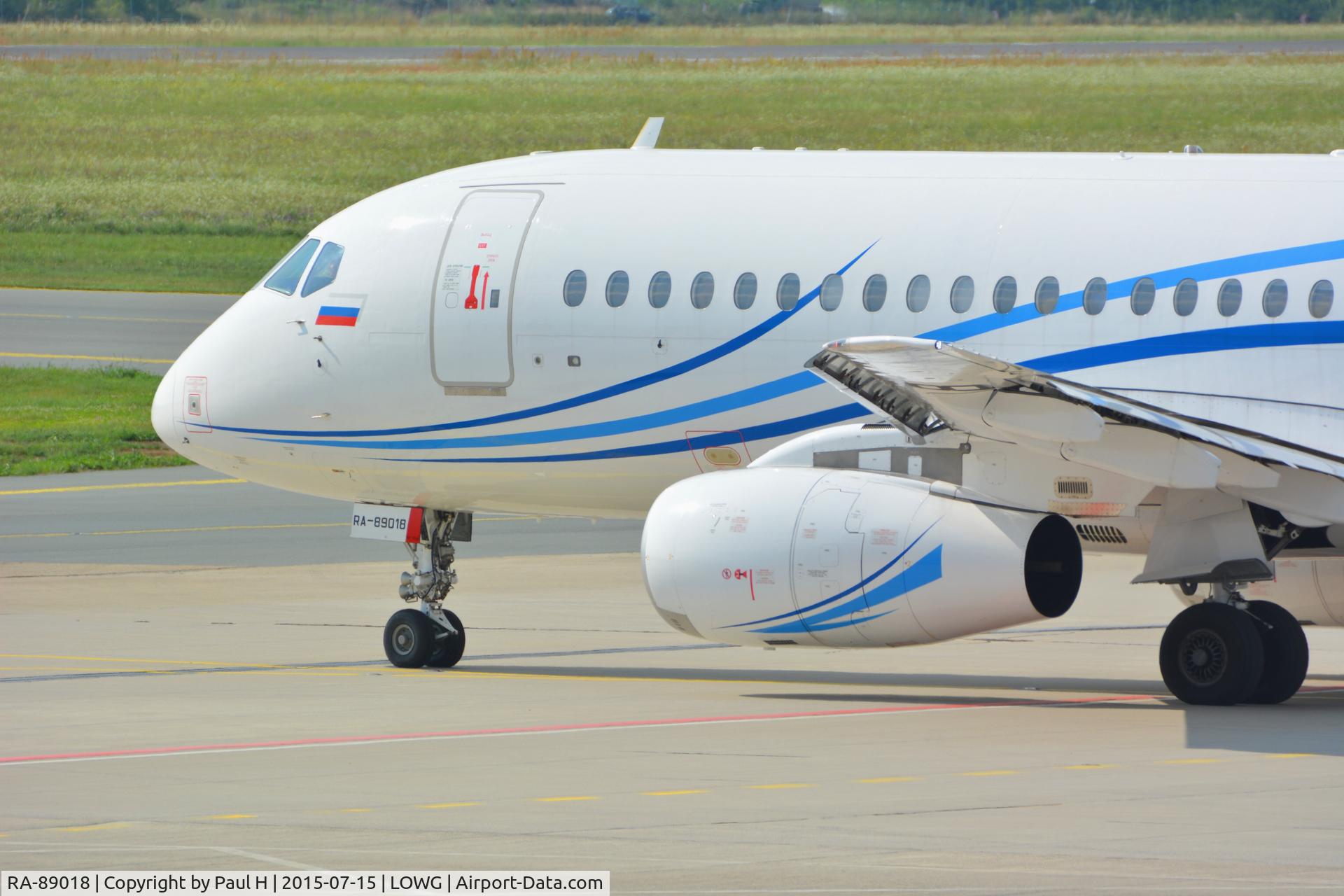 RA-89018, 2013 Sukhoi SuperJet 100-95B C/N 95033, At LOWG
