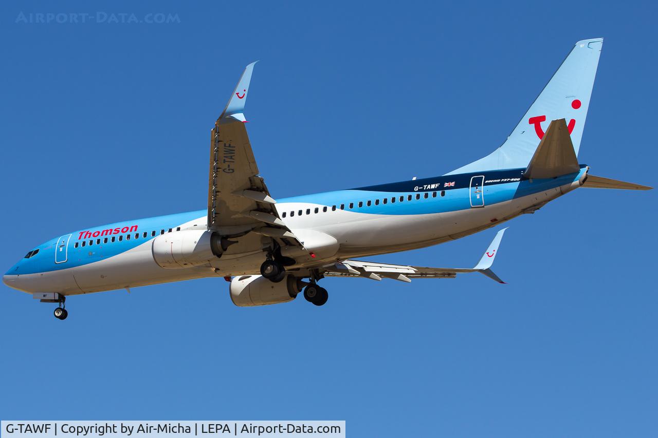 G-TAWF, 2012 Boeing 737-8K5 C/N 37244, Thomson Airways
