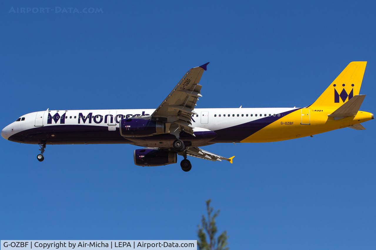 G-OZBF, 2002 Airbus A321-231 C/N 1763, Monarch Airlines