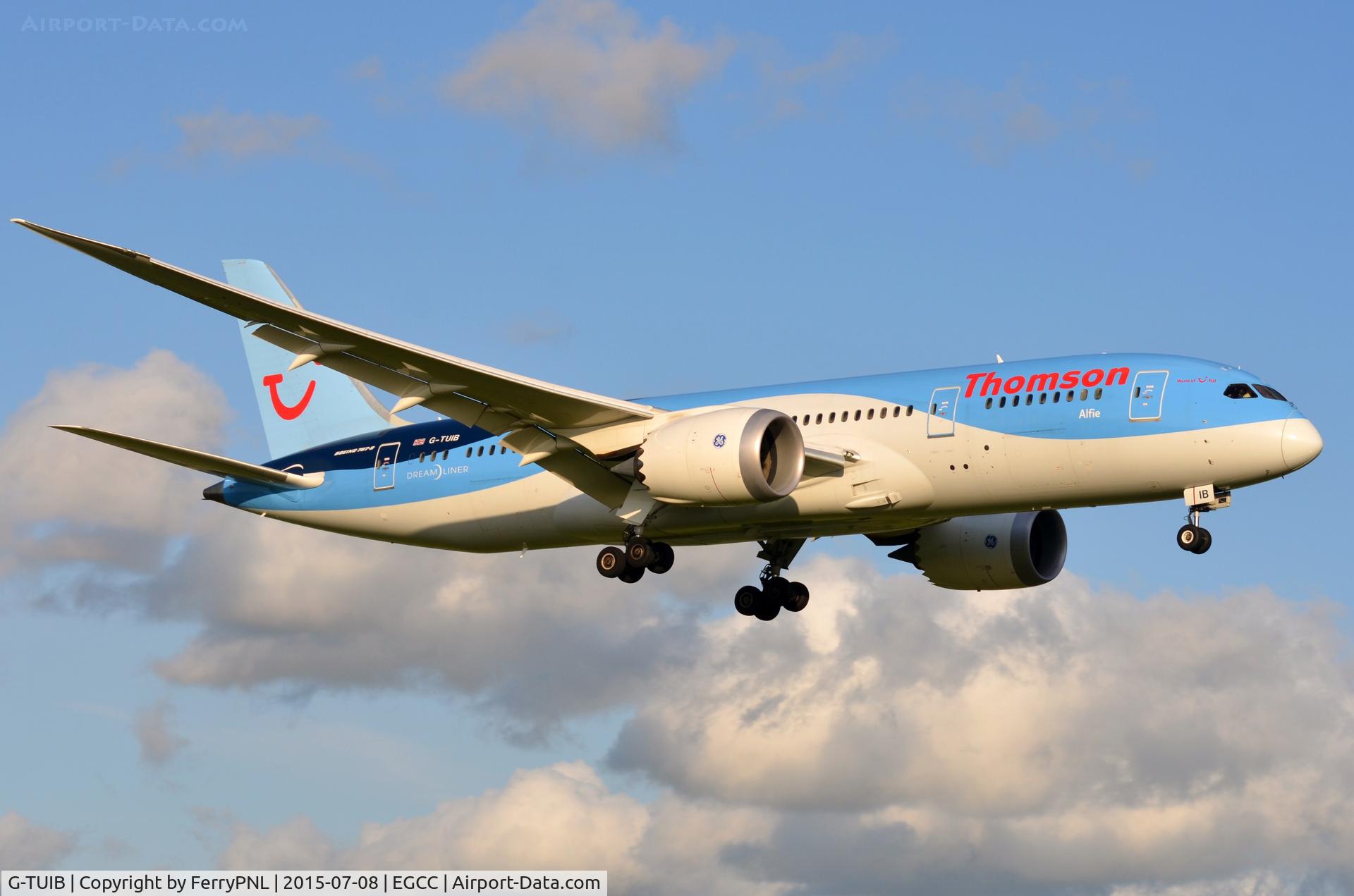 G-TUIB, 2013 Boeing 787-8 Dreamliner C/N 34423, B788 Alfie on finals.