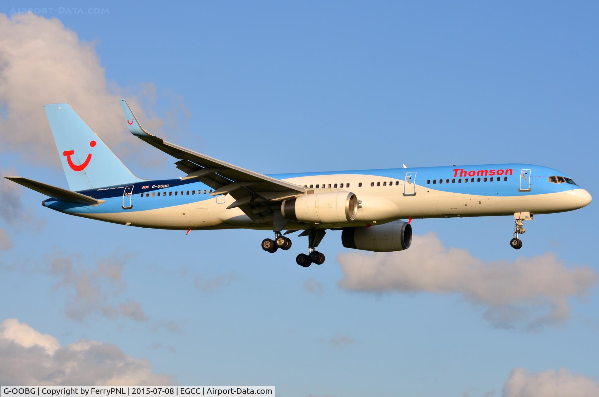 G-OOBG, 1999 Boeing 757-236 C/N 29942, Thomson B752 arriving in MAN