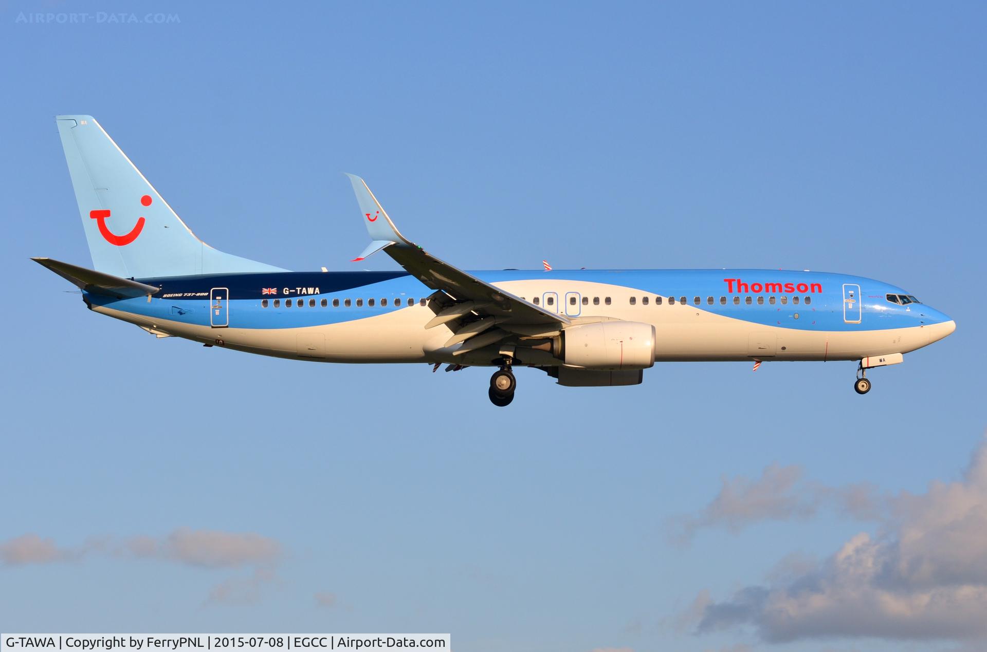 G-TAWA, 2012 Boeing 737-8K5 C/N 37264, Thomson B738 on finals