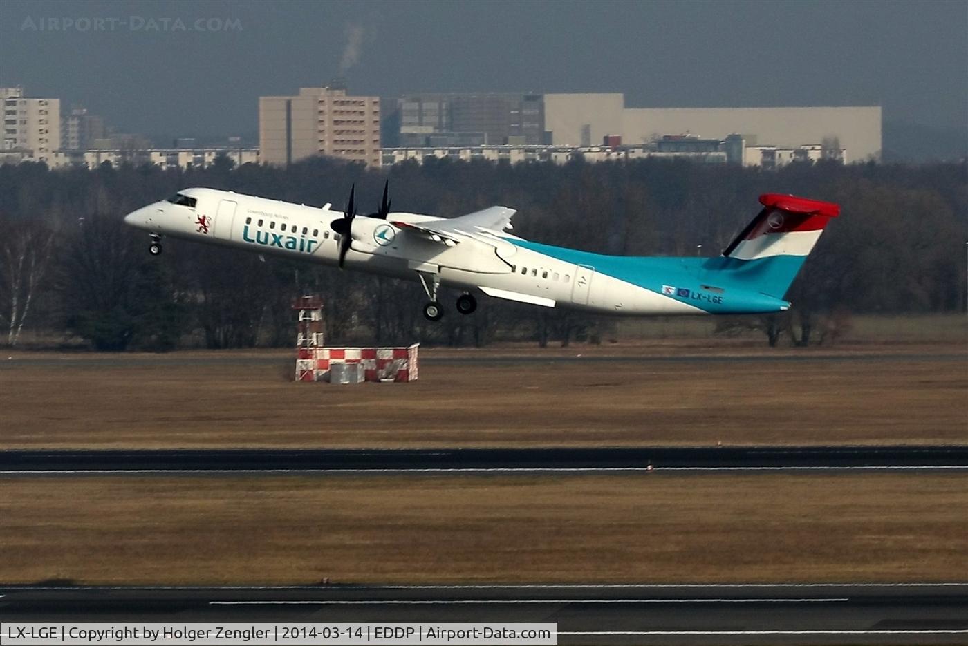 LX-LGE, 2009 De Havilland Canada DHC-8-402Q Dash 8 C/N 4284, Up and away to Luxemburg....