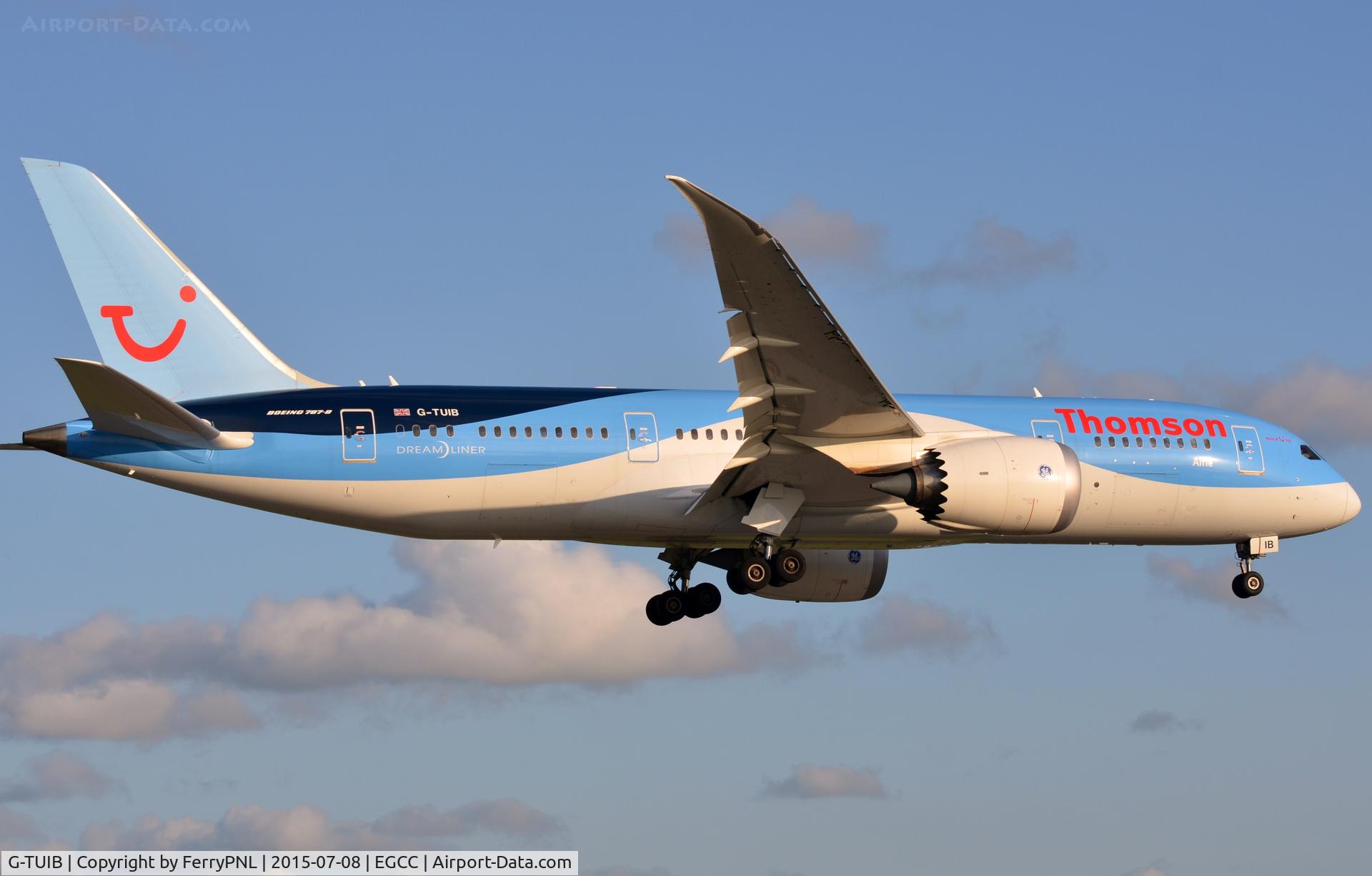 G-TUIB, 2013 Boeing 787-8 Dreamliner C/N 34423, Thomson B788 almost home.