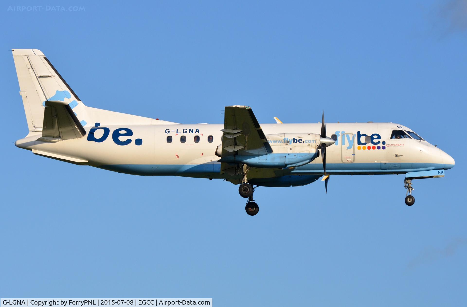 G-LGNA, 1990 Saab 340B C/N 340B-199, Saab 340 landing