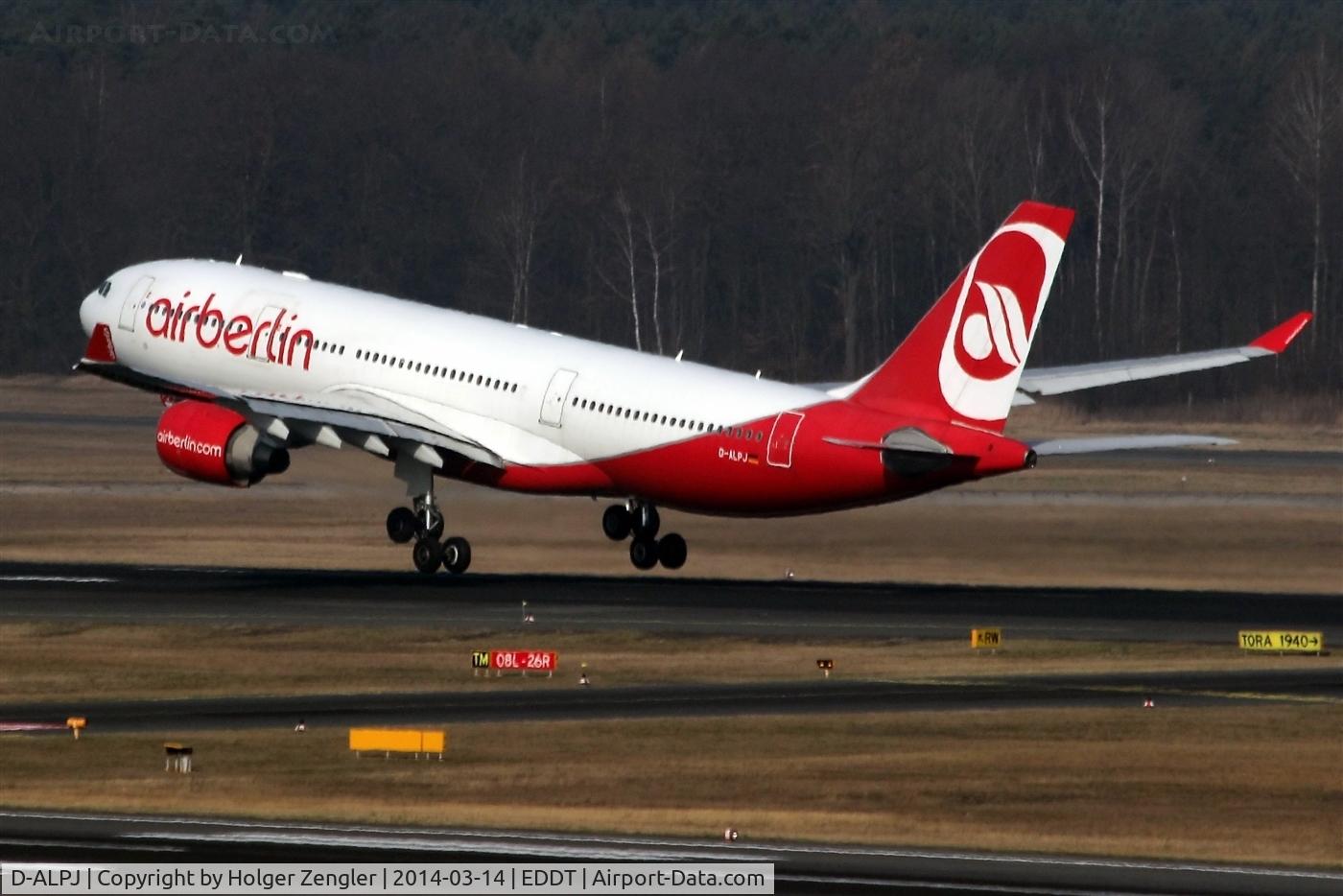 D-ALPJ, 2008 Airbus A330-223 C/N 0911, Leaving TXL westbound....
