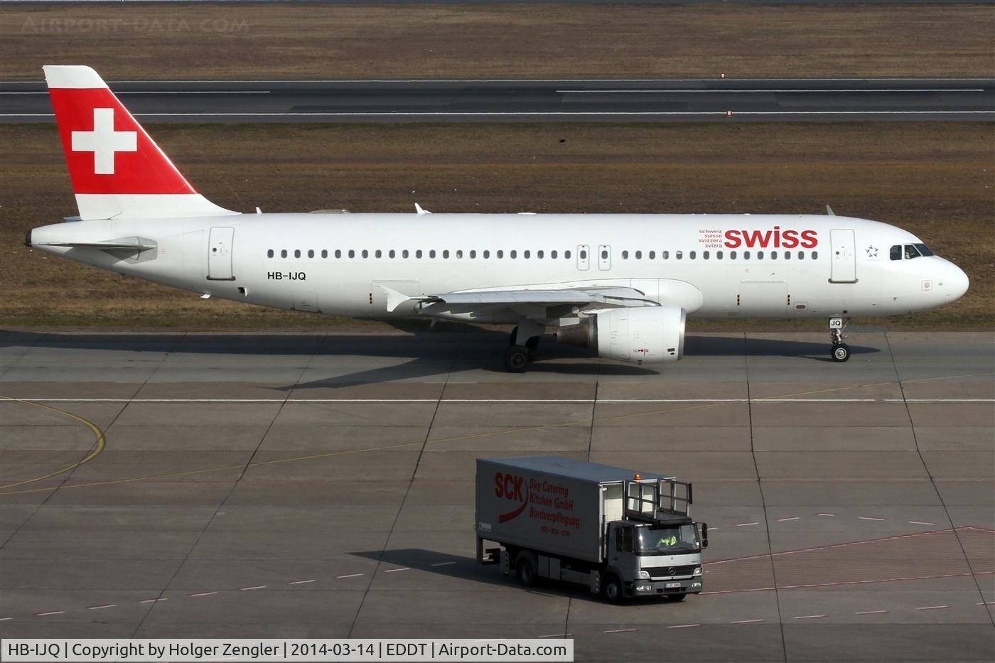 HB-IJQ, 1997 Airbus A320-214 C/N 701, Passing by for departure on rwy 26L...