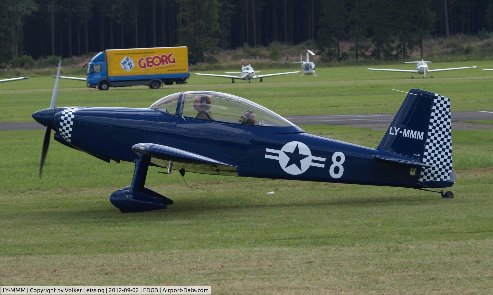LY-MMM, Vans RV- 8 C/N 82044, taxi to the runway