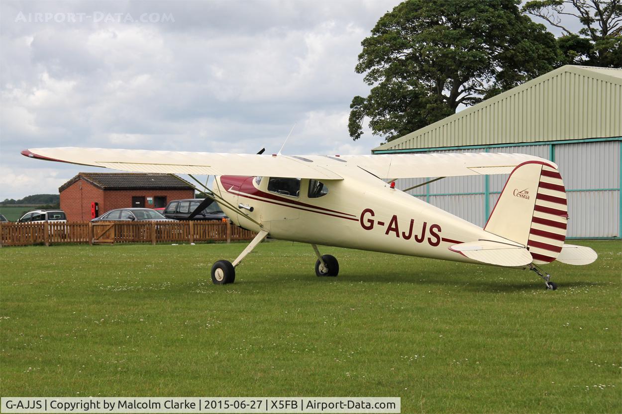G-AJJS, 1947 Cessna 120 C/N 13047, Cessna 120 at Fishburn Airfield UK, June 27th 2015.