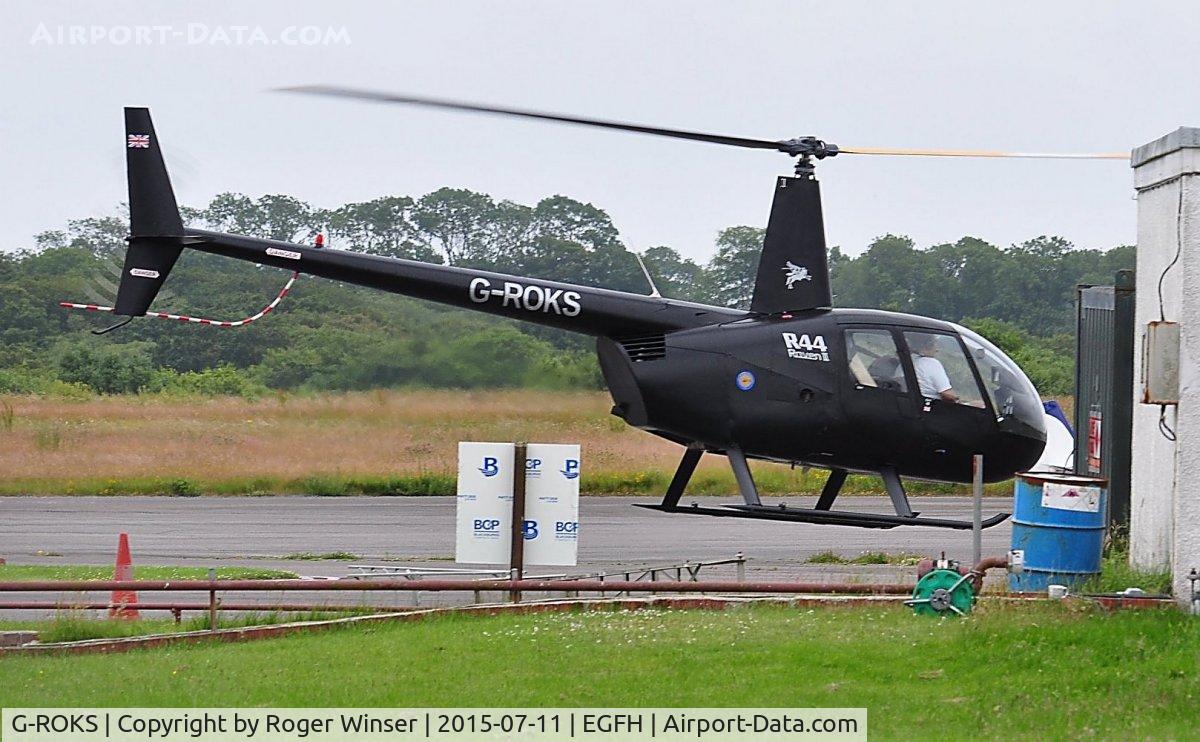 G-ROKS, 2004 Robinson R44 Raven II C/N 10325, Visiting Robinson Raven II/