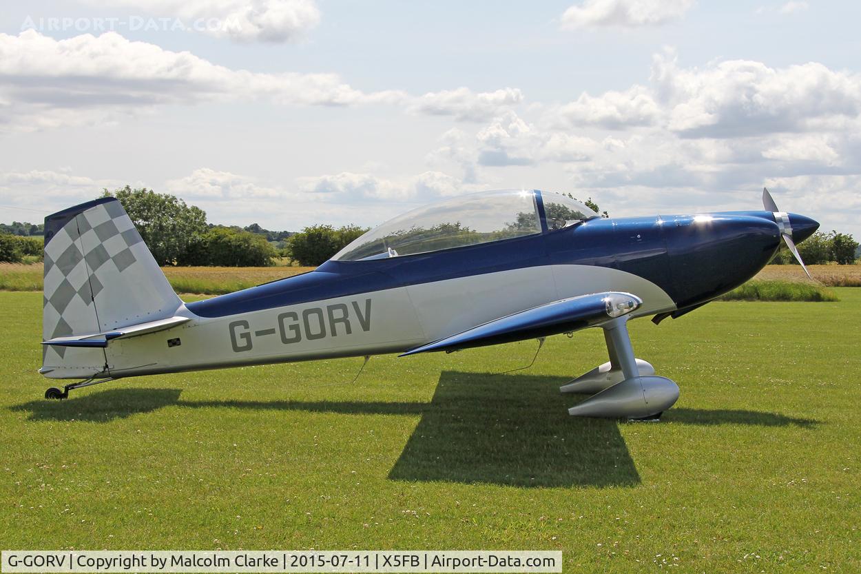 G-GORV, 2013 Vans RV-8 C/N LAA 303-14847, Vans RV-8 at Fishburn Airfield, July 11th 2015.