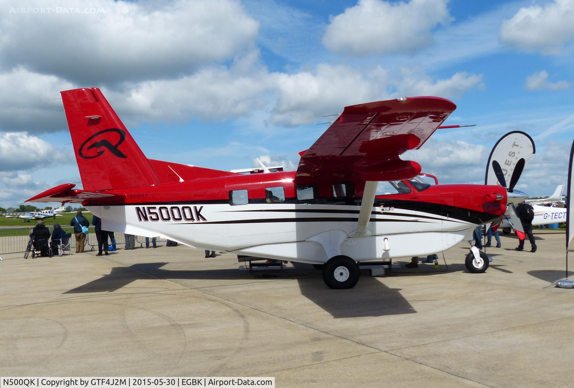 N500QK, 2015 Quest Kodiak 100 C/N 100-0138, N500QK at Aero Expo Sywell 30.5.15