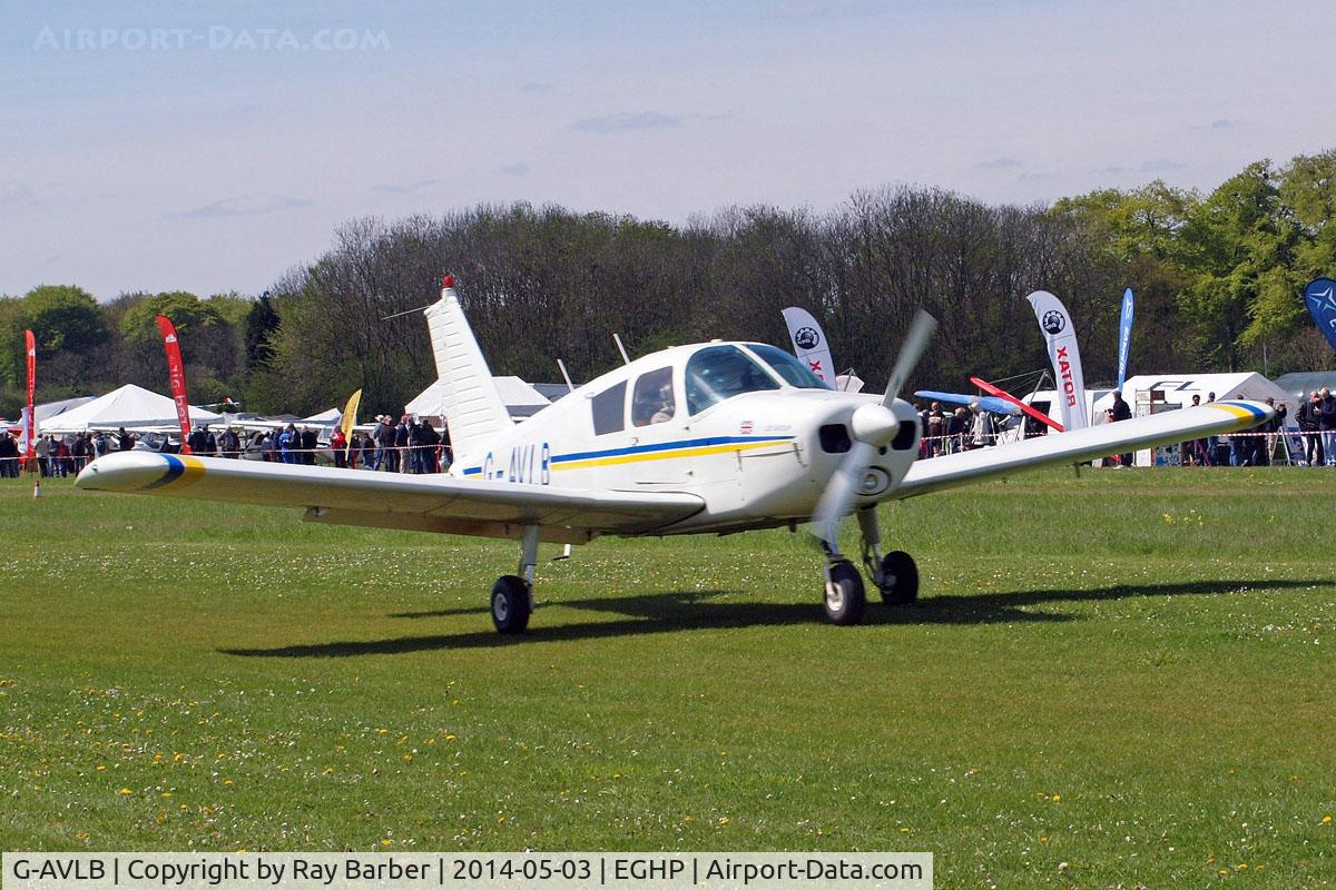 G-AVLB, 1967 Piper PA-28-140 Cherokee C/N 28-23158, Piper PA-28-140 Cherokee [28-23158] Popham~G 03/05/2014