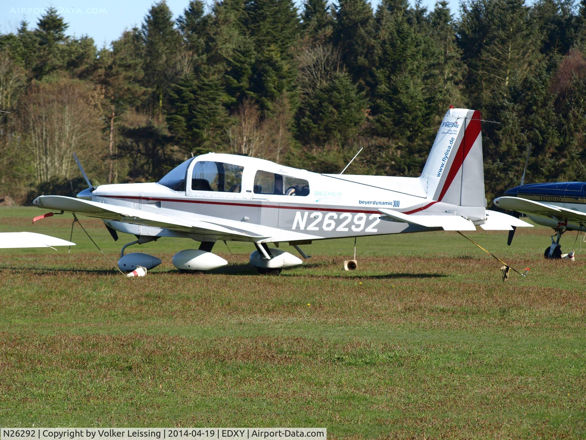 N26292, 1977 Grumman American AA-5A Cheetah C/N AA5A0508, parking