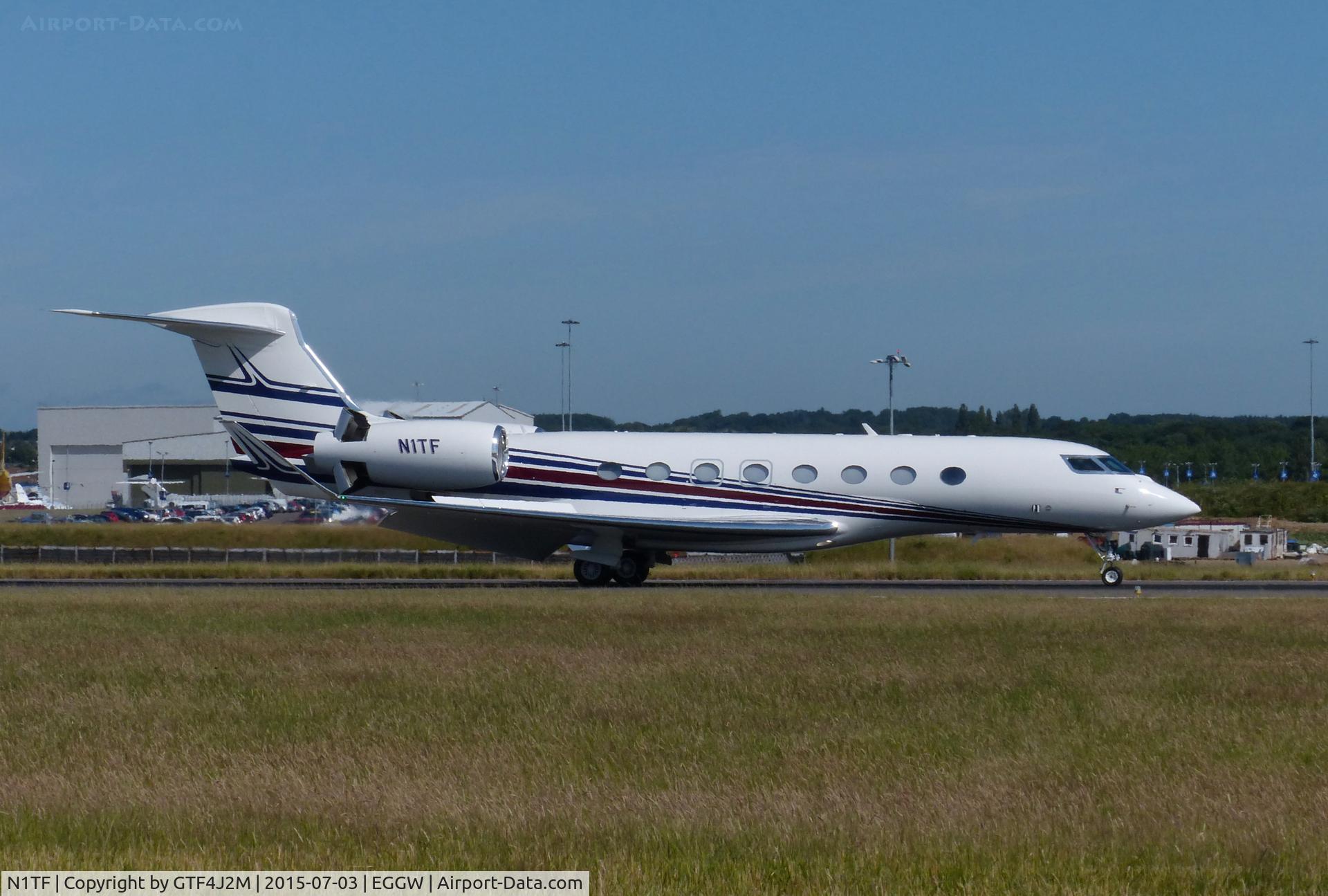 N1TF, 2013 Gulfstream Aerospace G650 (G-VI) C/N 6065, N1TF  Gulfstream 650 at Luton 3.7.15
