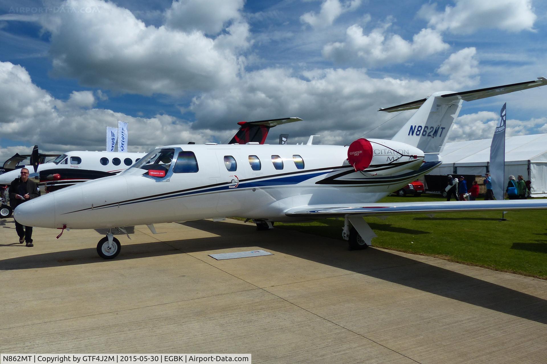 N862MT, 2015 Cessna 525 Citation M2 C/N 525-0862, N862MT at Aero Expo Sywell 30.5.15