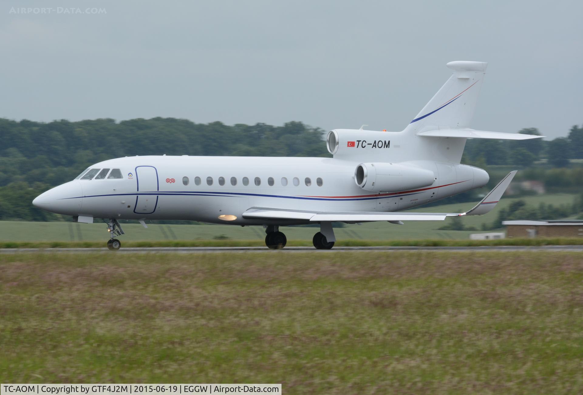 TC-AOM, 2014 Dassault Falcon 900LX C/N 283, TC-AOM at Luton 19.6.15