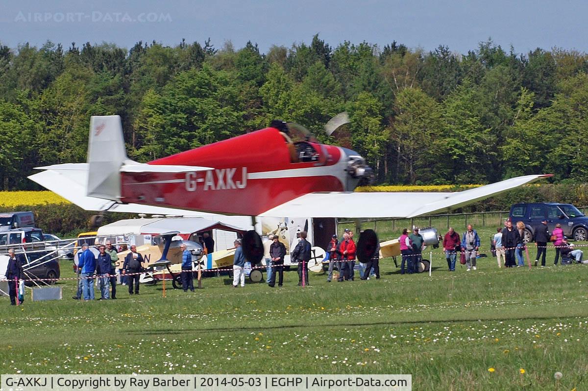 G-AXKJ, 1970 Jodel D-9 Bebe C/N PFA 941, Jodel D.9 Bebe [PFA 941] Popham~G 03/05/2014