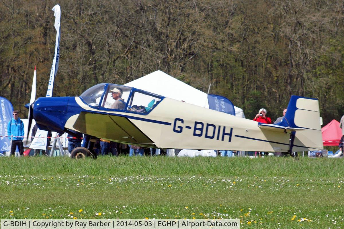 G-BDIH, 1958 SAN Jodel D-117 Grand Tourisme C/N 812, Jodel D.117 Gran Tourisme [812] Popham~G 03/05/2015