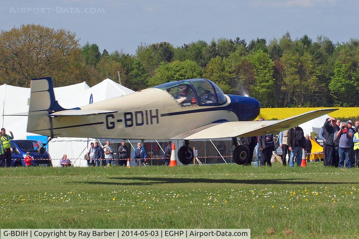 G-BDIH, 1958 SAN Jodel D-117 Grand Tourisme C/N 812, Jodel D.117 Gran Tourisme [812] Popham~G 03/05/2015