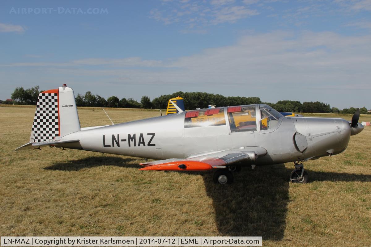 LN-MAZ, 1962 Saab 91D Safir C/N 91-433, Saab Safir.