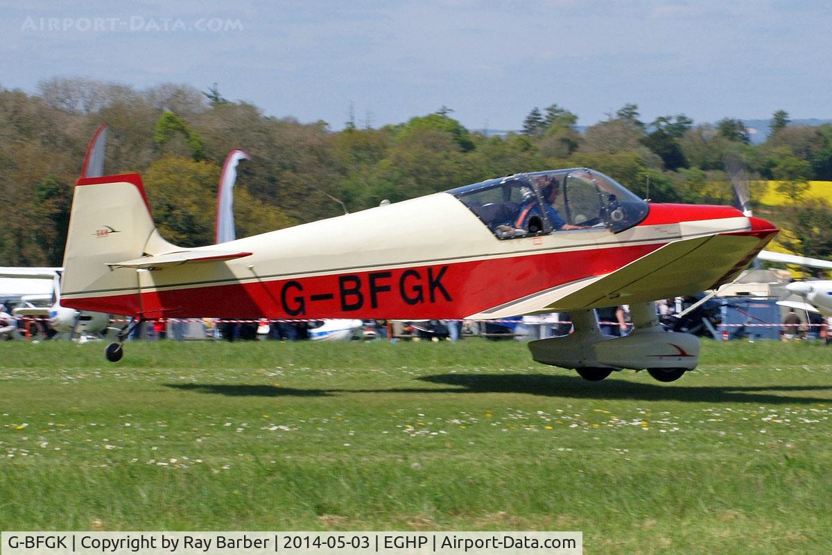 G-BFGK, 1957 SAN Jodel D-117 Grand Tourisme C/N 644, Jodel D.117 Gran Tourisme [644] Popham~G 03/05/2015