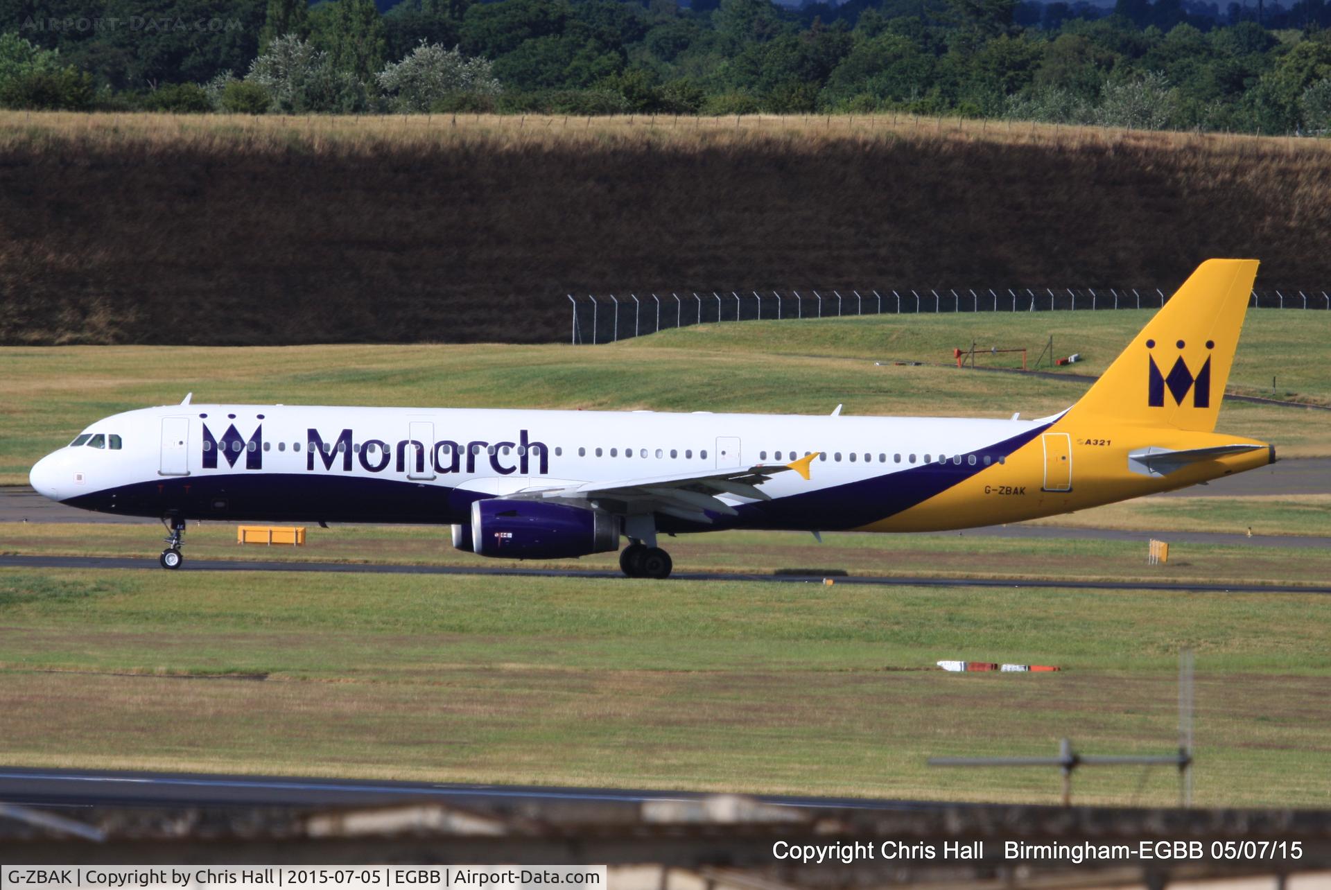 G-ZBAK, 2008 Airbus A321-231 C/N 3458, Monarch