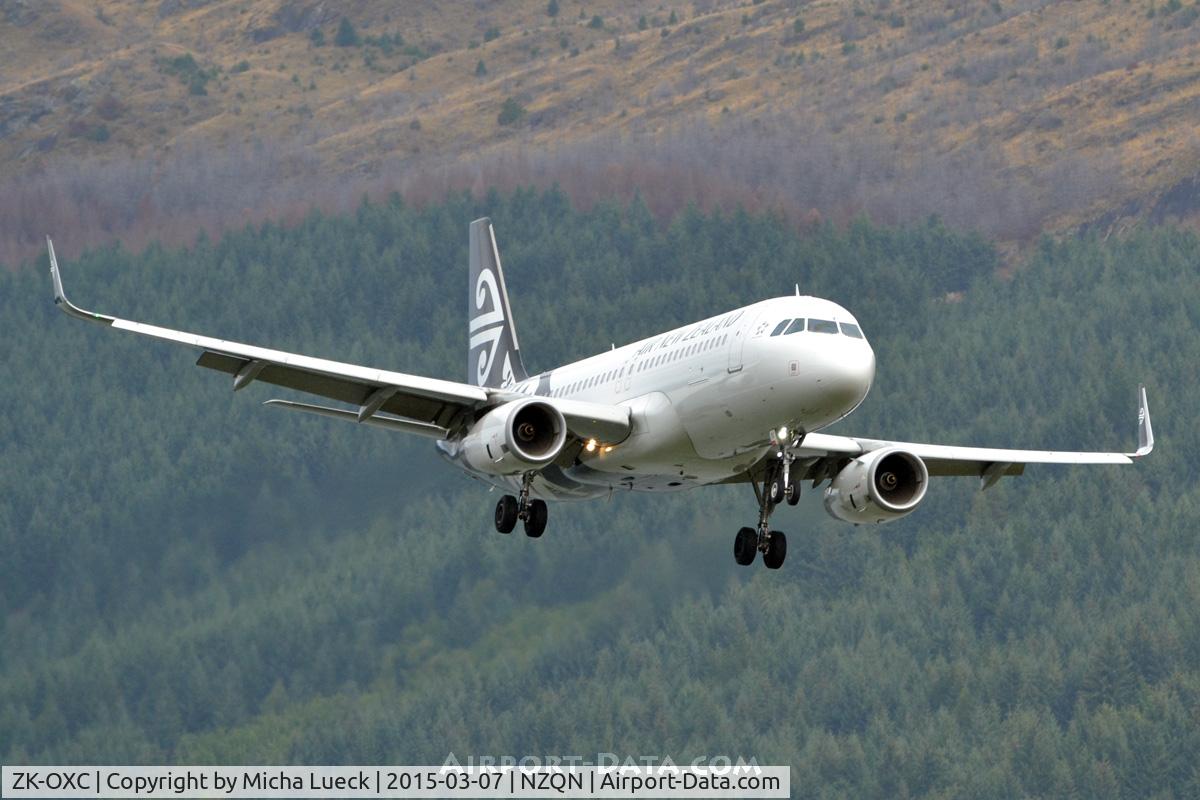 ZK-OXC, 2013 Airbus A320-232 C/N 5847, At Queenstown